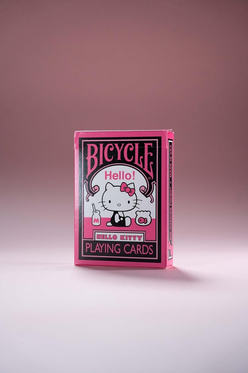 Bicycle بطاقات لعب هالو كيتي، أسود ووردي، 1 مجموعة - Image 3